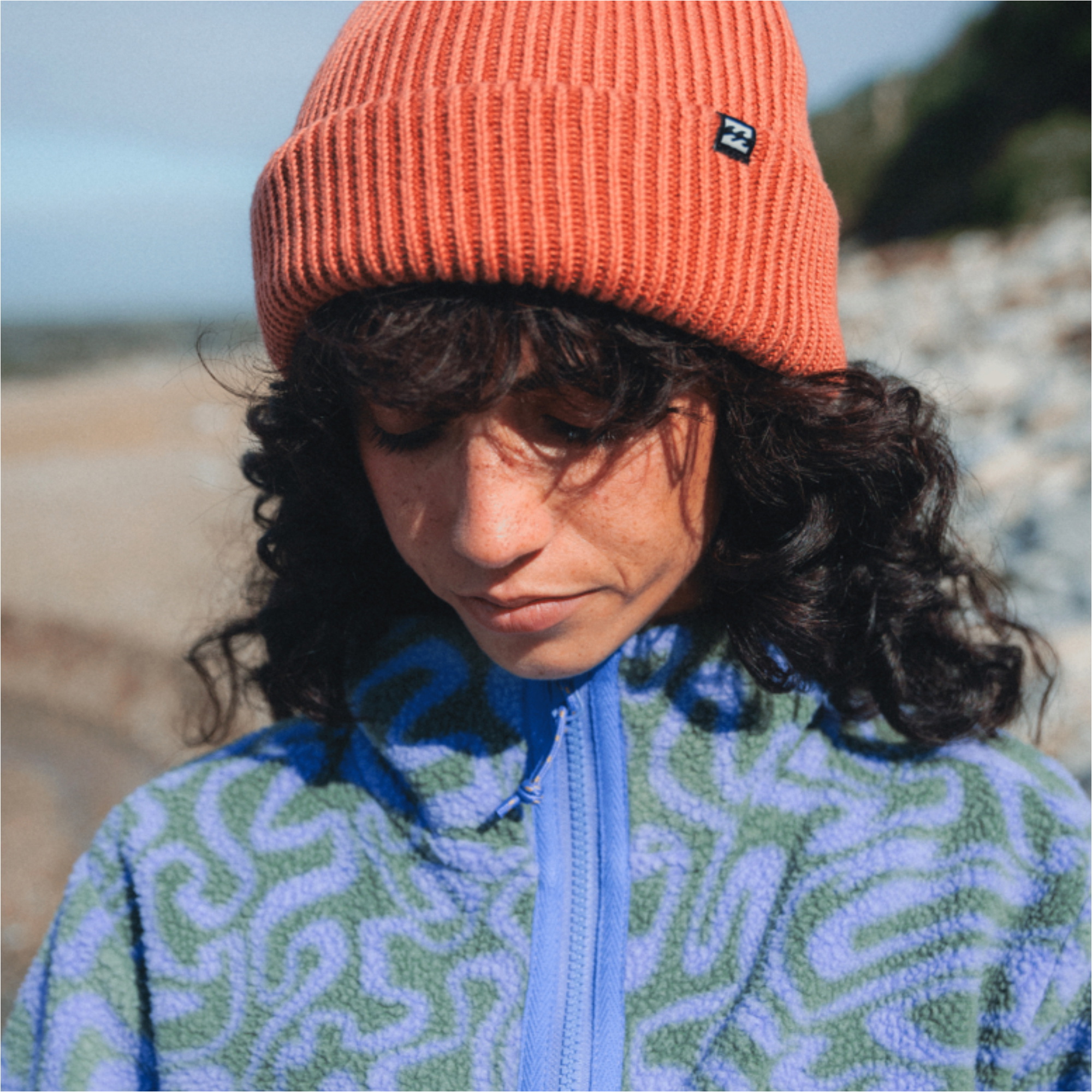 2025 Billabong Womens Wave Check Beanie 24E583500 - Kiss The Earth